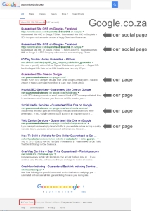 ranking guaranteed site one on google south africa